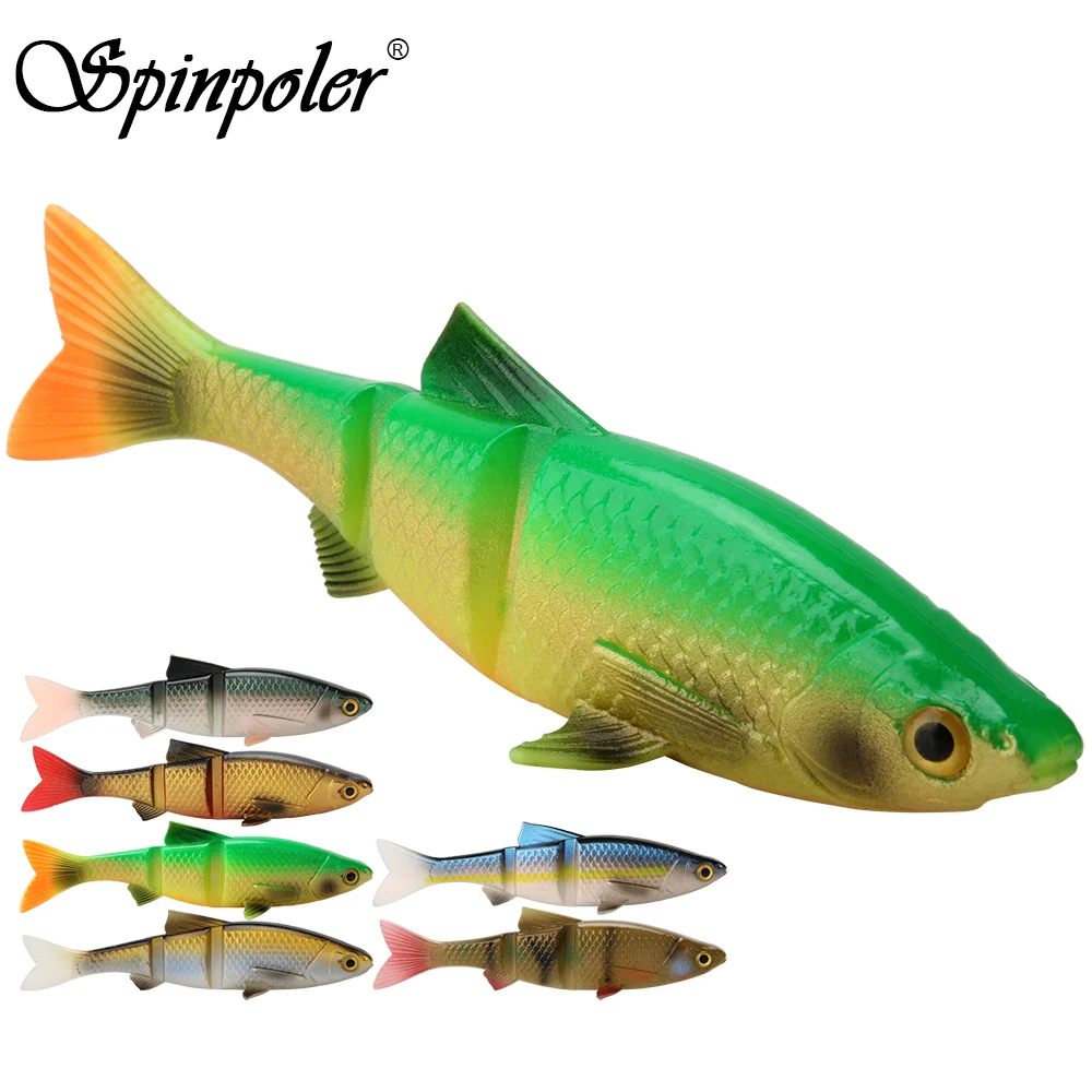Спинполер 3 секции мягкая рыболовная приманка для форели щуки мягкий пластик