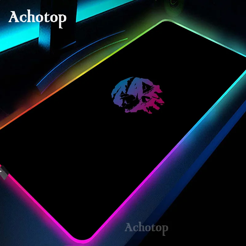 

Sea of Thieves LED Light Gaming Mouse Pad RGB Large Keyboard Non-Slip Rubber Base Computer Carpet Desk Mat PC Game MousePad