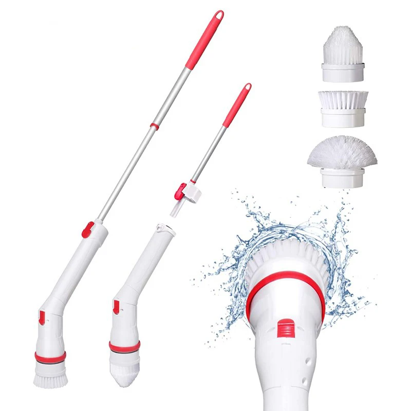 Eyliden беспроводные Перезаряжаемые Электрический спин щетка для ванны с 3 х сменных