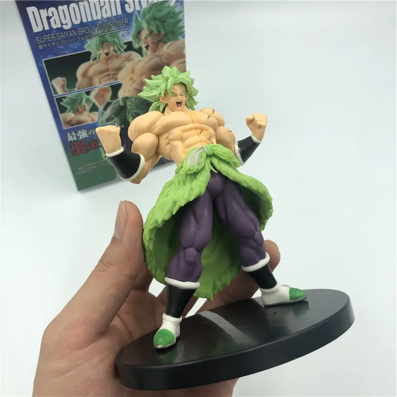 Dragon Ball Z Super Broly Movie Ver. Зеленые волосы против Гоку броли Супер Saiyan боевой формы ПВХ Фигурки Модель DBZ 24 см