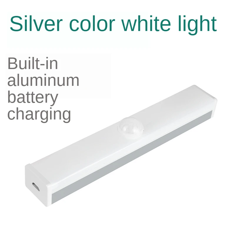 

GHR LED Night Light Smart Human Sensor Light Cabinet Light Corridor Light Wiring-Free Charging Induction Light 2021 New Product