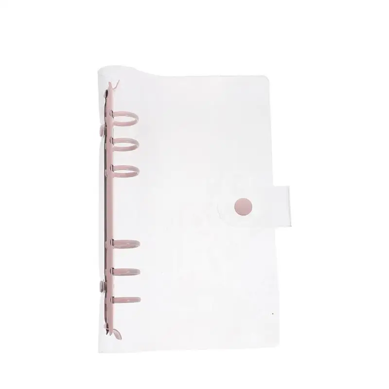 

1Pc Practical Transparent PVC Cover Notebook Loose-leaf Scrapbook Notepad