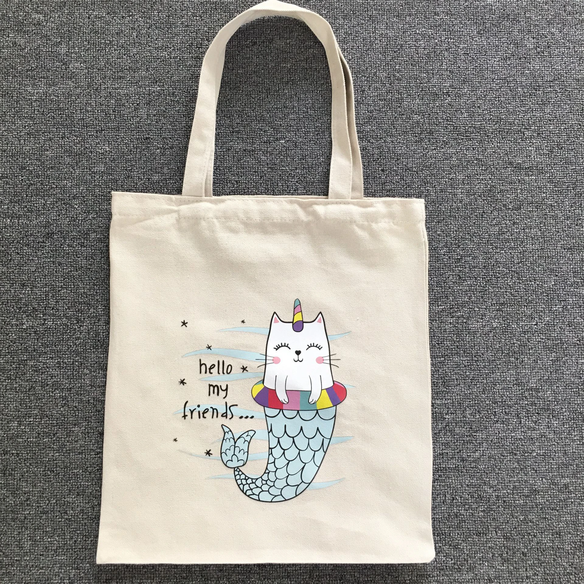 Сумка-тоут Женская хлопковая Холщовая Сумка на плечо индивидуальный рисунок