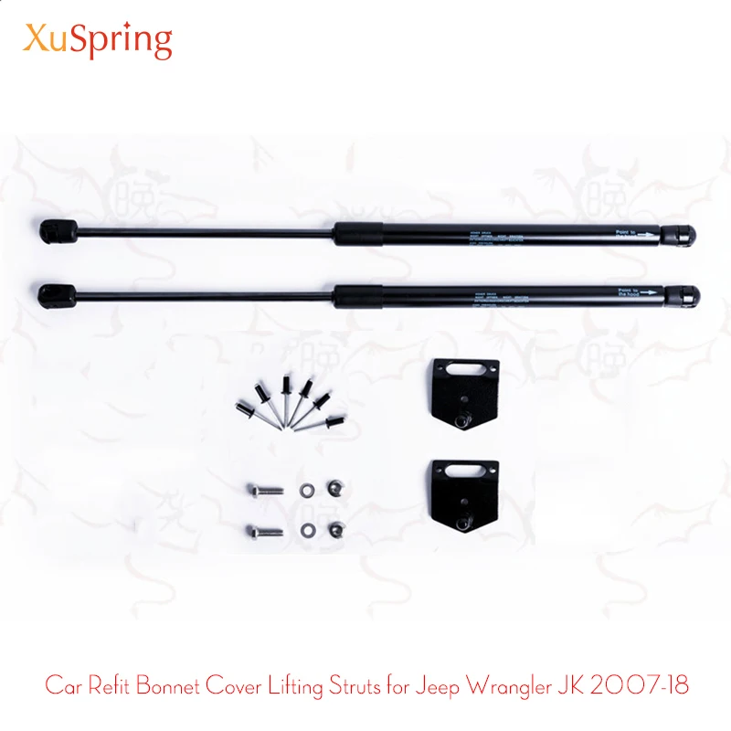 

Strut Bars for Jeep Wrangler 2007 to 2018 JK Car Bonnet Hood Cover Lifting Support Spring Gas Shock Bracket Hydraulic Rod