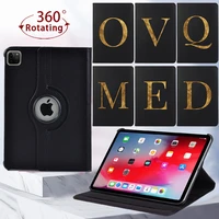 tablet case for apple ipad pro 10 5 2017 pro 11pro 9 7 2015 360 rotating 26 letter anti drop cover case free stylus