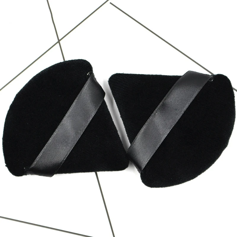 5 шт. мини хлопковая мягкая черно-белая треугольная бархатная пудра стандартная