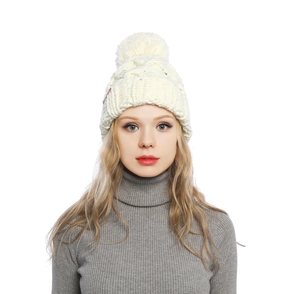 Skullies Beanies зимняя женская шапка теплая вязаная теплая шапка теплая шерстяная шапка для отдыха модные утолщенные зимние шапки