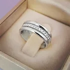 Роскошное женское кольцо с белым кристаллом и камнем, обручальные кольца для женщин, маленькие круглые тонкие обручальные кольца из циркония