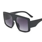 Солнцезащитные очки женские, в крупной винтажной оправе, цельные, градиентные