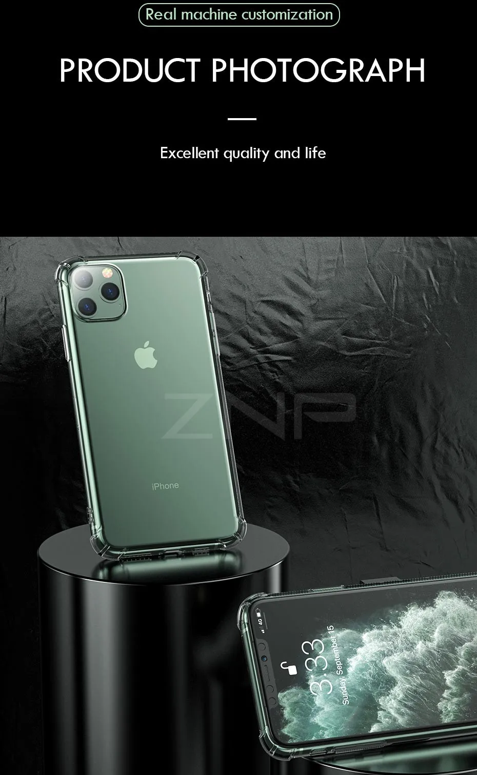 ZNP роскошный противоударный силиконовый чехол для iPhone 11 Pro Max мягкий прозрачный противоударный чехол s для iPhone X XR XS 11 Max чехол для телефона
