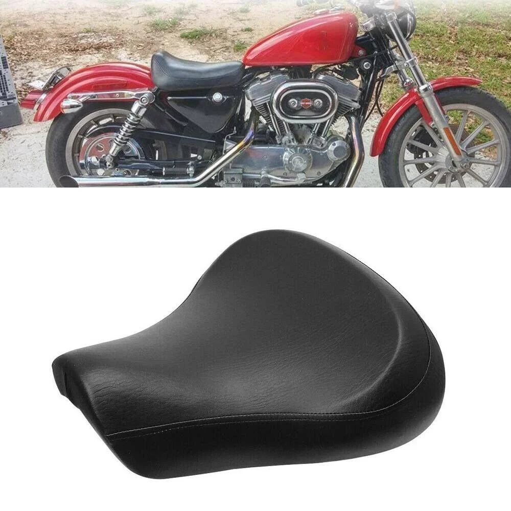 Мотоциклетное черное переднее сиденье для водителя Соло Harley Sportster Iron XL 883 1200 Forty