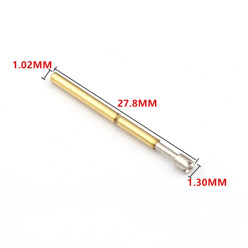 100 шт. PM75-Q2 пружина Пробник Латунь никелированная игольчатая головка тестовый