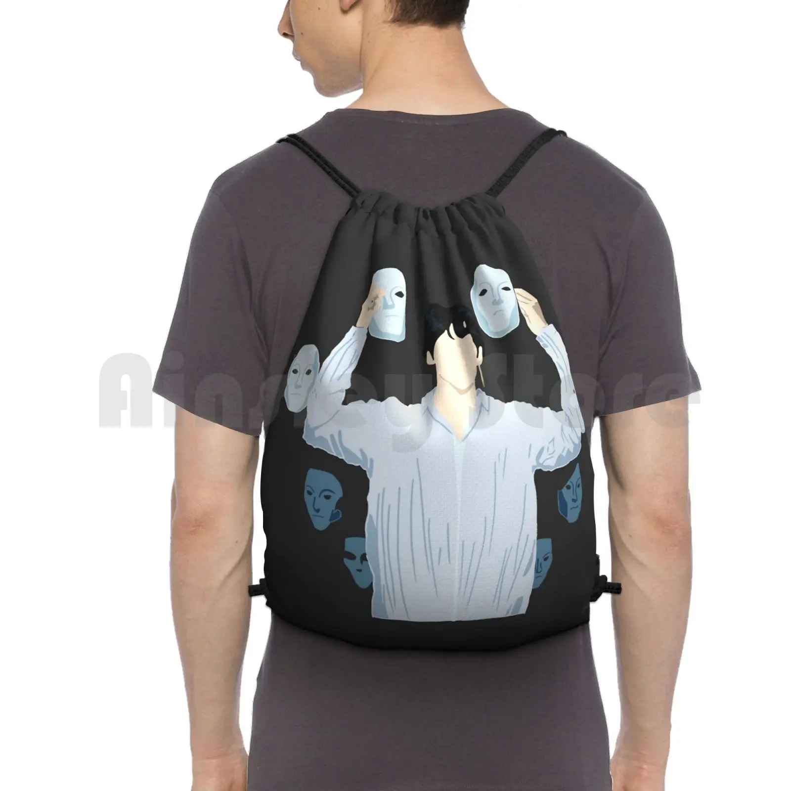 

V рюкзак сумка с Кулиской arity спортивная сумка, водонепроницаемая для мальчиков V Taehyung