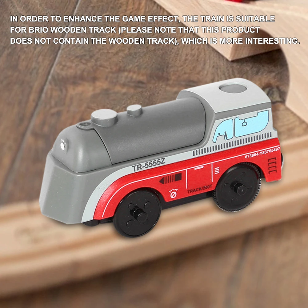 Train Toy Battery Powered Engine Kids Wooden Railway Electric Compatible For BRIO Track | Игрушки и хобби