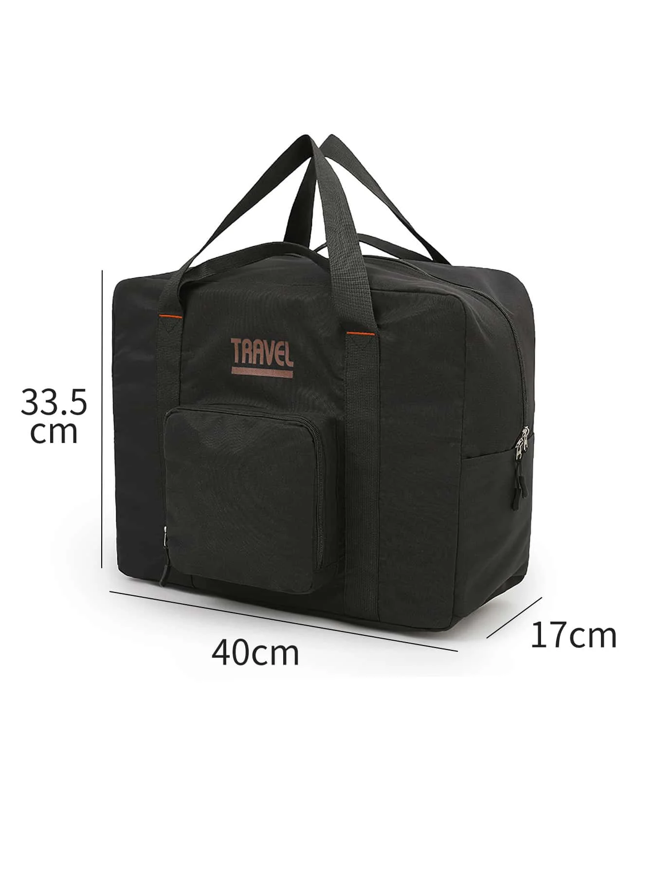 

1pc Portable Travel Storage Bag one-size Black Letter Travel Storage Polyester 100% PolyesterTravel Packing Cubes