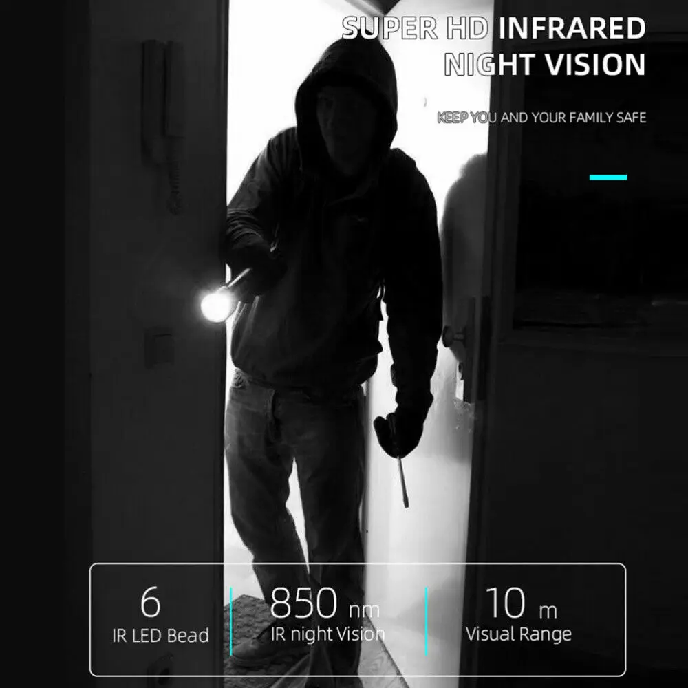 Беспроводной Wi-Fi видео дверной звонок смартфон дверное кольцо домофон камера