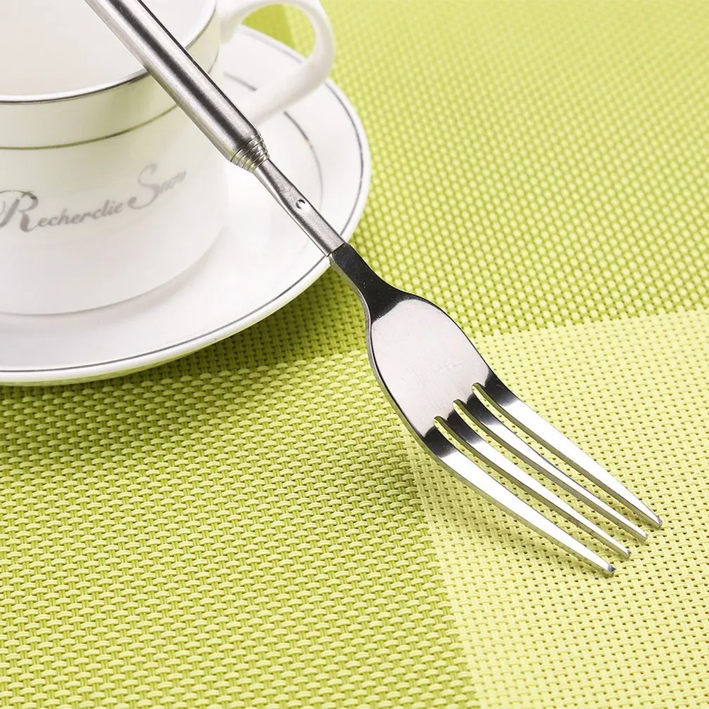 Creative Extendable Fork Stainless Steel Telescopic Kitchen Tool |