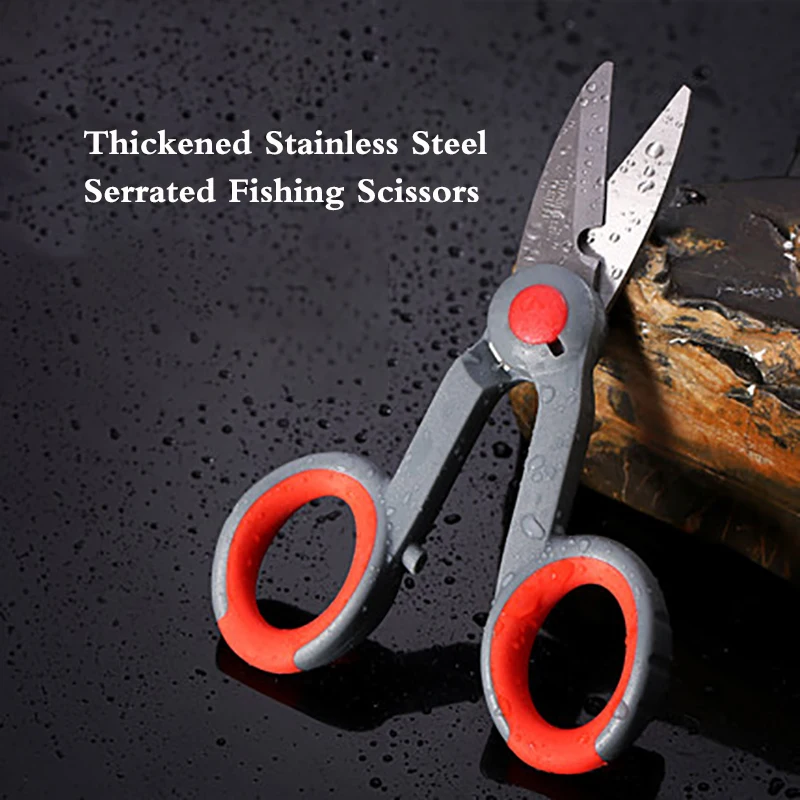 Рыболовные ножницы из нержавеющей стали для рыболовных аксессуаров портативные