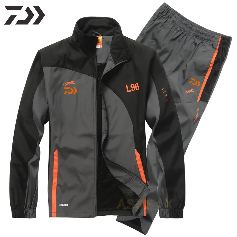

Мужской тонкий ветрозащитный рыболовный костюм Daiwa, Воздухопроницаемый Быстросохнущий Спортивный костюм для рыбалки от пота, одежда для ры...