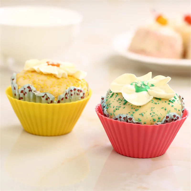 12 шт./лот силиконовая форма для торта капкейка инструмент выпечки кексов и