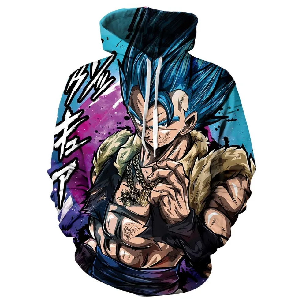 Аниме Dragon Ball Z толстовки с капюшоном и карманами Kid Goku 3D толстовки пуловеры с капюшоном для мужчин и женщин верхняя одежда новые толстовки с капюшоном
