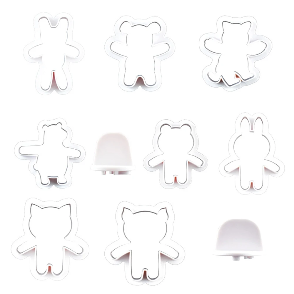 

4pcs/set Rabbit Bear Face Expression Biscuits Cookie Cutter Mold Cake Decorating Baking Tools