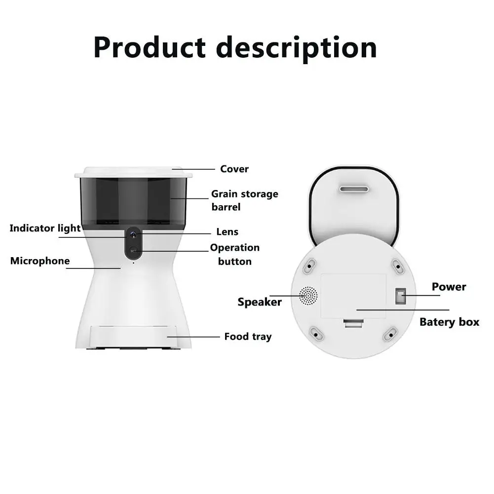 Автокормушка для домашних животных дозатор собак Фидер видеомагнитофон