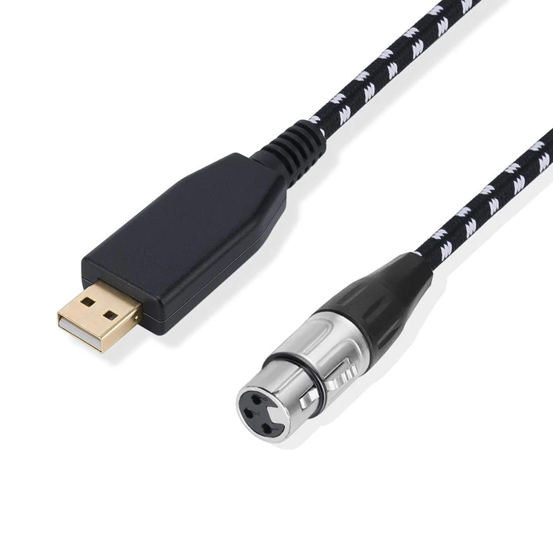 3-метровый двойной экранированный шумоподавляющий позолоченный USB-кабель для