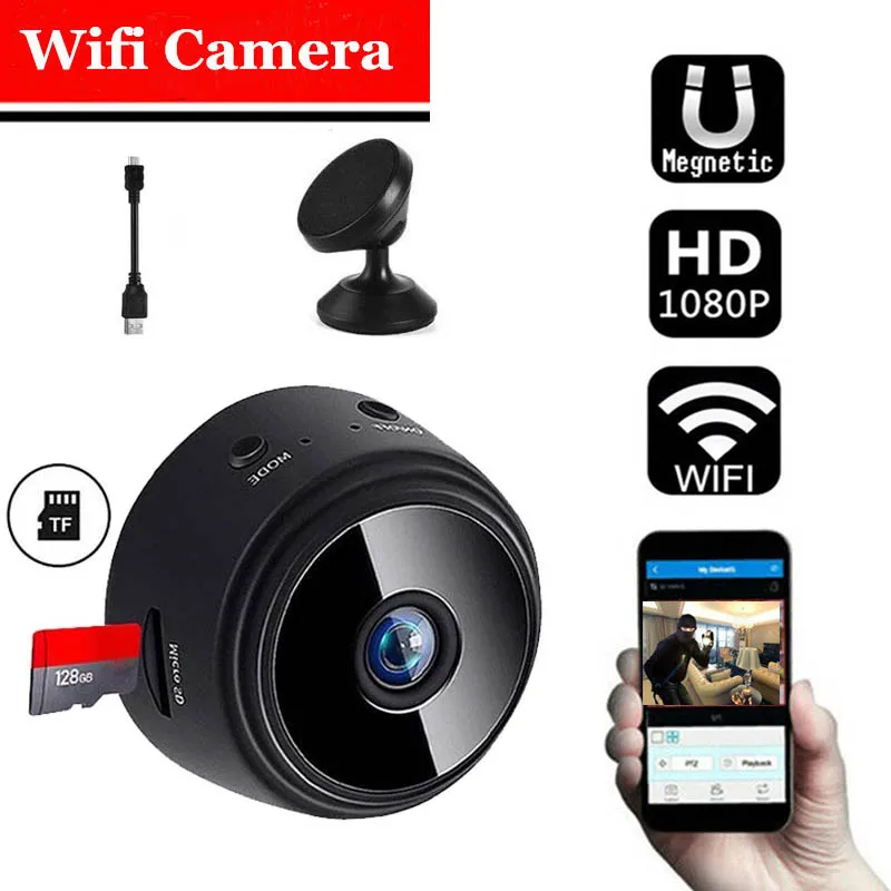 

Мини-камера видеонаблюдения A9 с поддержкой Wi-Fi, 1080P, HD