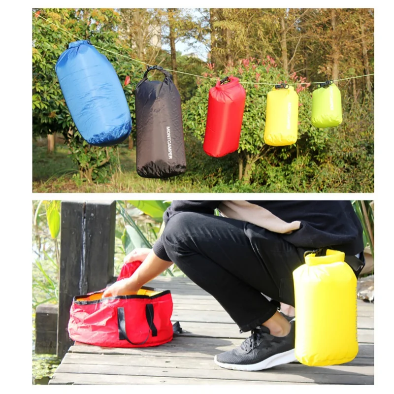 

Outdoor Accessories Top Selling 30D Nylon Diamond Grid Ultralight Drifting Swimming Debris Clothes Waterproof Storage Dry Bag