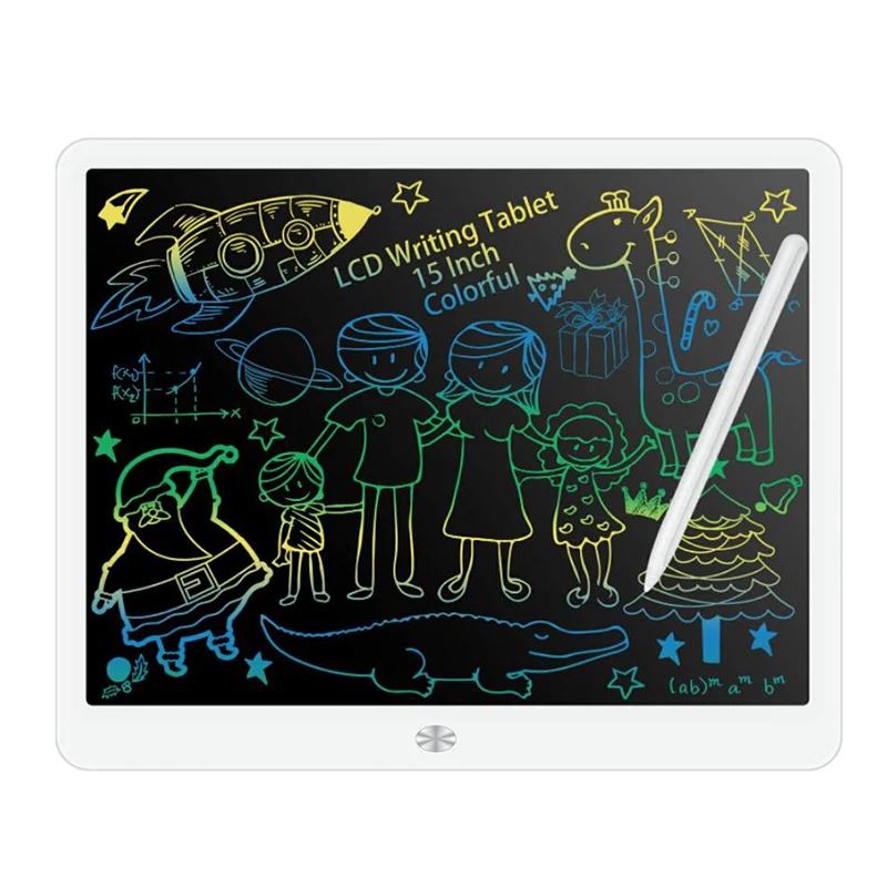 15-дюймовый ЖК-планшет для рисования, разноцветная доска для рисования, планшет для письма, подарки для девочек, игрушки для девочек от AliExpress WW