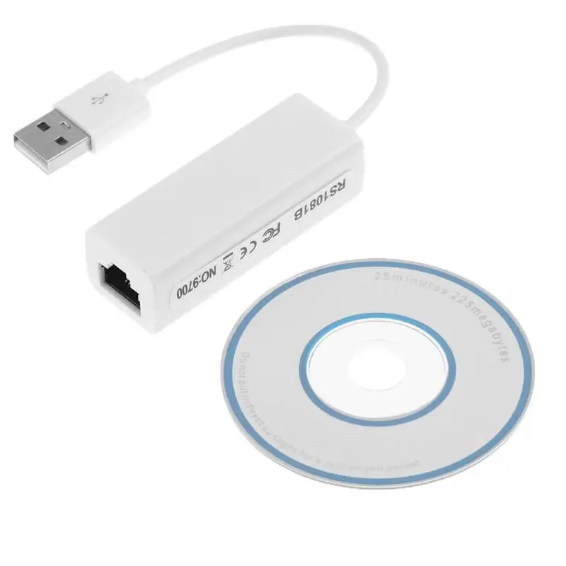 USB 2,0 к RJ45 LAN Ethernet 10/100 Мбит сетевой адаптер WIN7 для компьютера