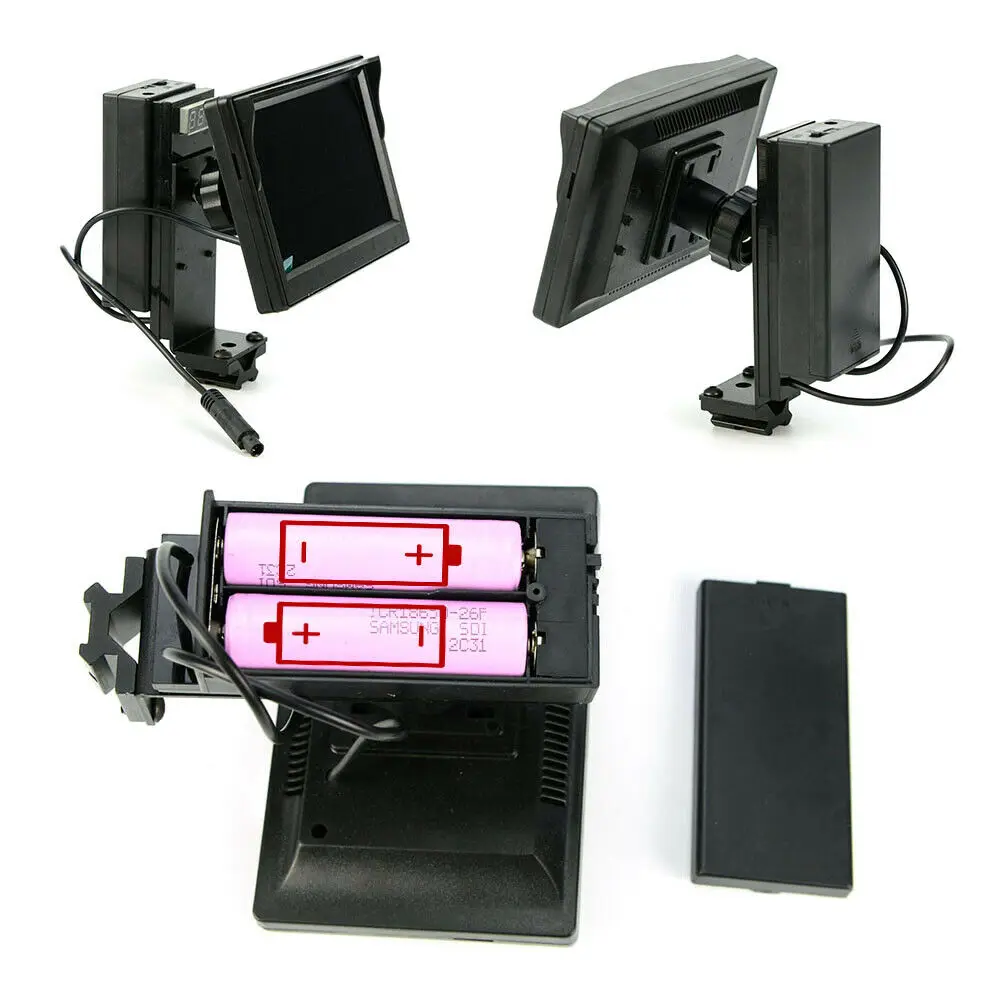 

DIY Day Night Vision scope w/ 5" LCD display monitor IR Torch for Tactical monocular Hunting Riflescope NV monocular handheld