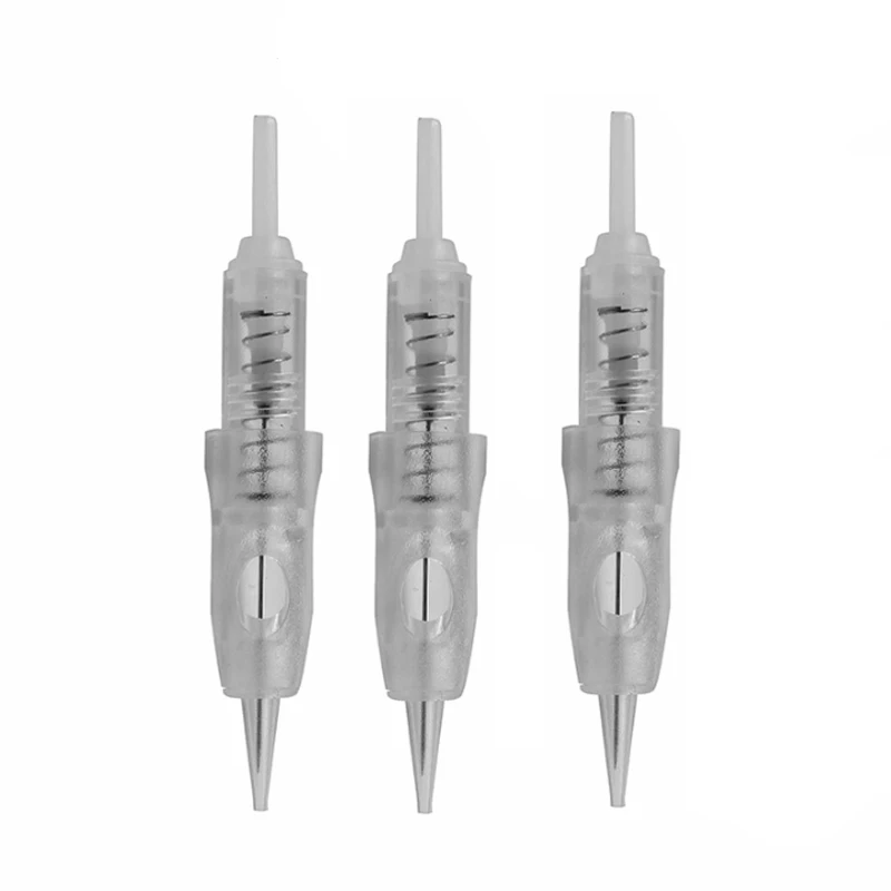 20pcs white 20 шт. высокое качество 1R 3R 5R 5F 7F картридж иглы для устройство микропигментирования Перманентный макияж машина с панелью - Габаритные размеры: 20pcs white
