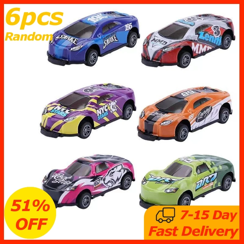

1 шт. или 6 шт. трюковый игрушечный автомобиль, творческие мини-модели автомобилей, небольшие автомобили, призовы для детей, детские подарки