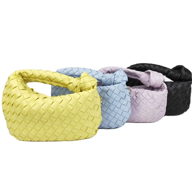 

Messenger Bag Leather Woven Cloud Bag Luxury Brand Handbag Rope Knot Exquisite Textile Croissant Underarm Bags