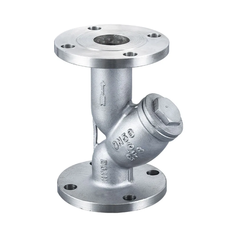 304 Stainless Steel Y-shape Filter DN20 3/4" Flange Steam GL41W-16P Pipe Strainer Length 140mm | Обустройство дома