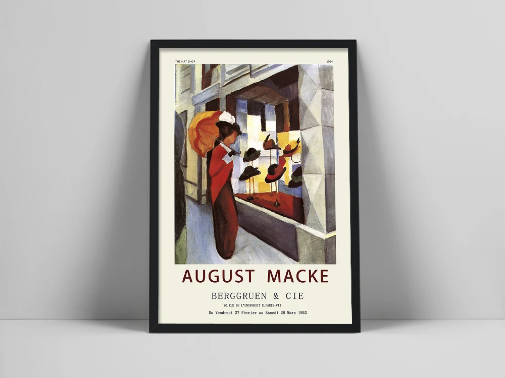 

August Macke Promenade poster, Macke Balle Promenade, Art exhibition poster, Expressionisme art print, Musuem poster