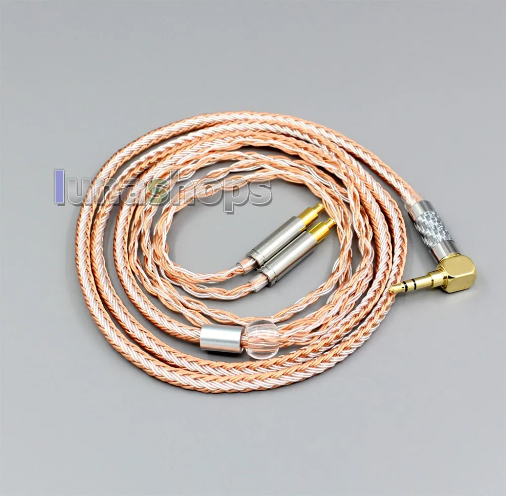 LN006394 3 5 мм 2 4 XLR сбалансированный 16-жильный OCC посеребренный кабель для звуковой