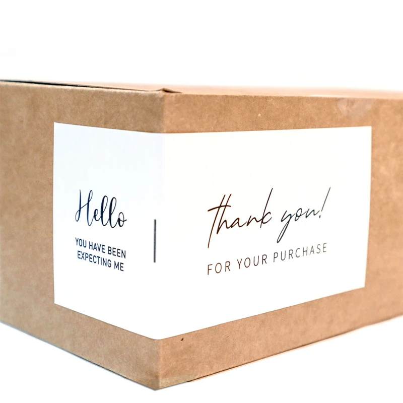 

30 Pcs/Pack Rectangle Thank You Stickers Seal Labels Scrapbooking For Handmade Gift Box Packaging Decoration Sealing Stickers