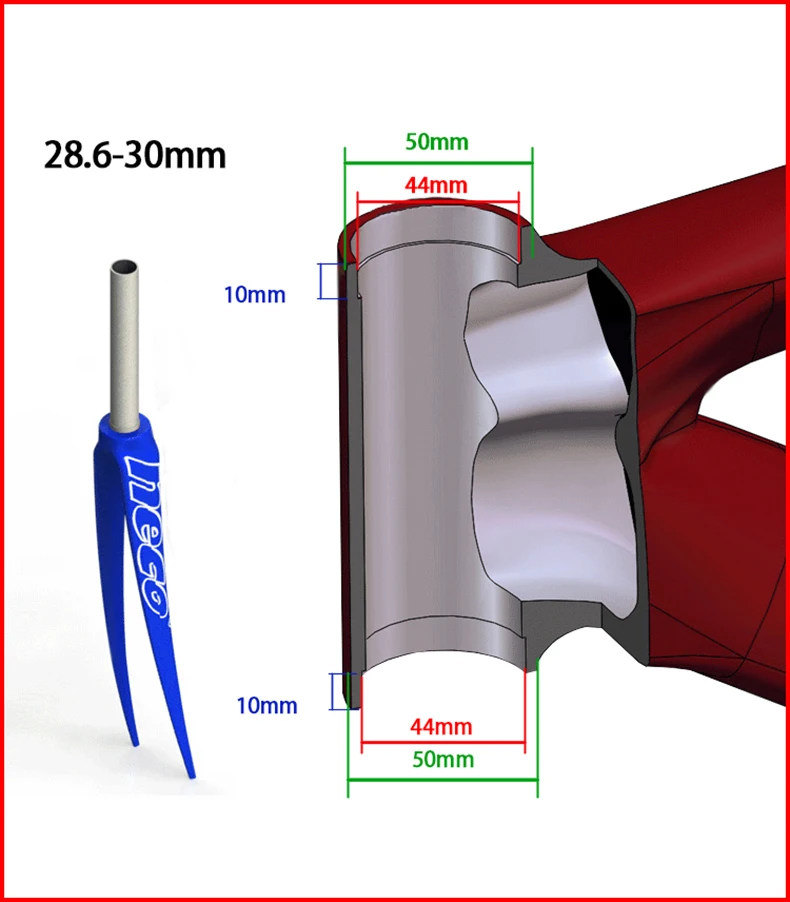 Neco 44-44 мм велосипедная гарнитура MTB ZS44 EC44 CNC 1 1/4 &quot-1 1/4&quot Прямая трубчатая рама для