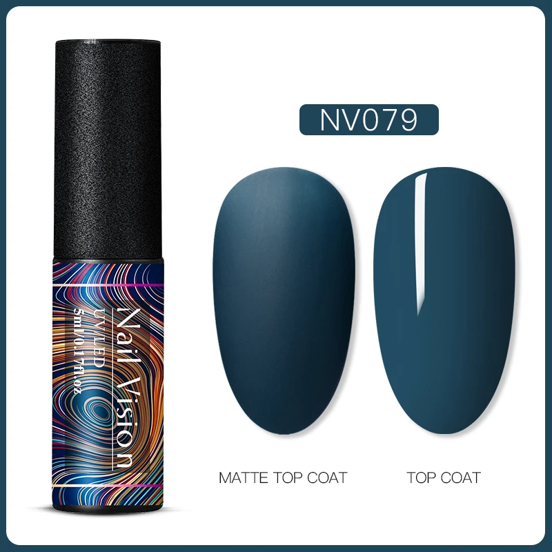 S06674 Nail Vision 60 цветов Матовый УФ-гель для ногтей 5 мл чистый цвет матовое верхнее покрытие Впитывающее полуперманентный Гель-лак для ногтей - Цвет: S06674