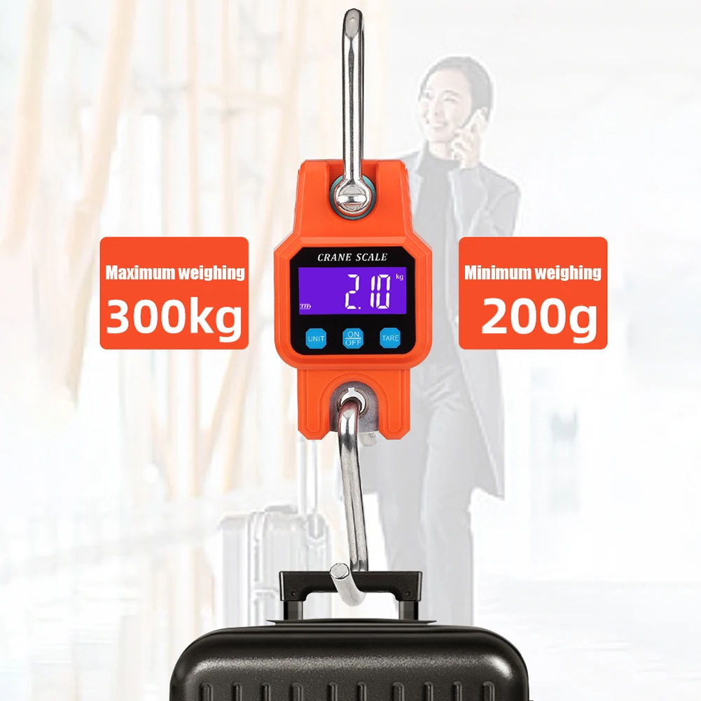 

Portable 300kg 50g Digital Scales for Fishing Luggage Weighting Electronic Hanging Scale Weighing Measurement Instrument
