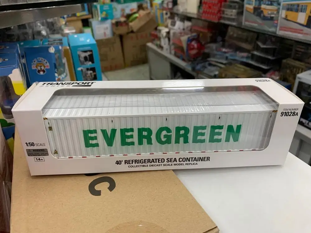 

Охлаждаемый морской контейнер DM в масштабе 1/50, 40 ′, пластиковая модель EverGreen 91028A