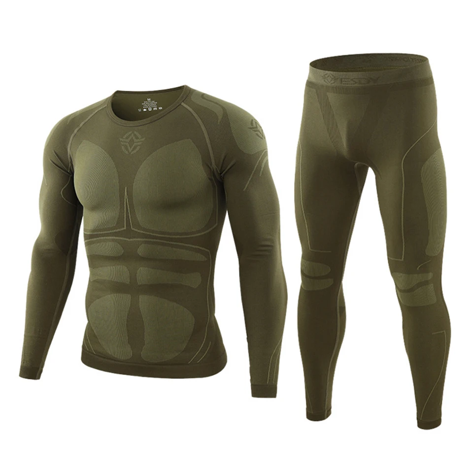 

Men Winter Outdoor Sports Cycling Base Layers Thermal Underwear Men For Ski/Hiking/Snowboard/Cycling