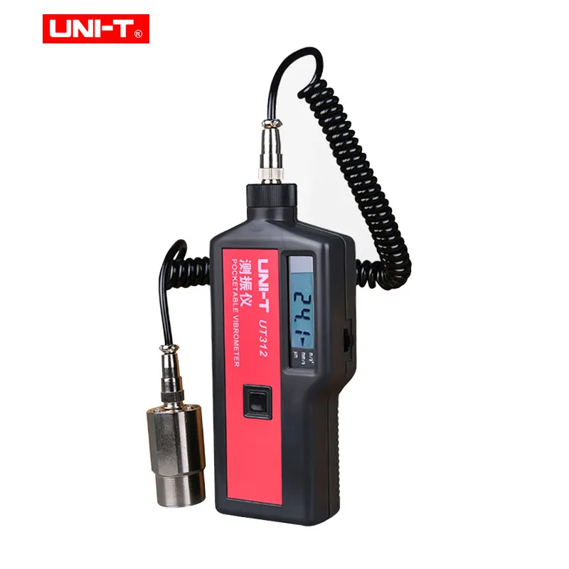 UNI-T UT312 Split Type vibrometer Digital Vibration Tester acceleration velocity displacement Measure 2k count LCD Display | Инструменты