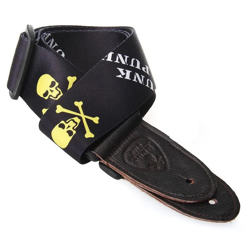 Наоми ремень для гитары черная гитара с черепом пояс акустической аксессуары