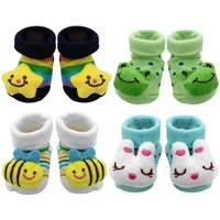 5pairslot baby socks rubber anti slip floor cartoon kids toddlers autumn spring socks 0 6m