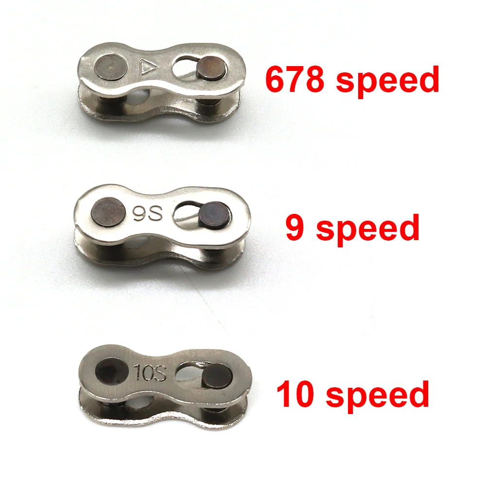 

1 pair Bike Chain Lock Mountain Road MTB Bicycle Chain Connector for 6/7/8/9/10 Speed Quick Master Link Joint Repair Tool Parts