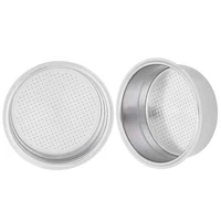 single double cup stainless steel coffee filter basket strainer coffee machine accessories for home office accessories